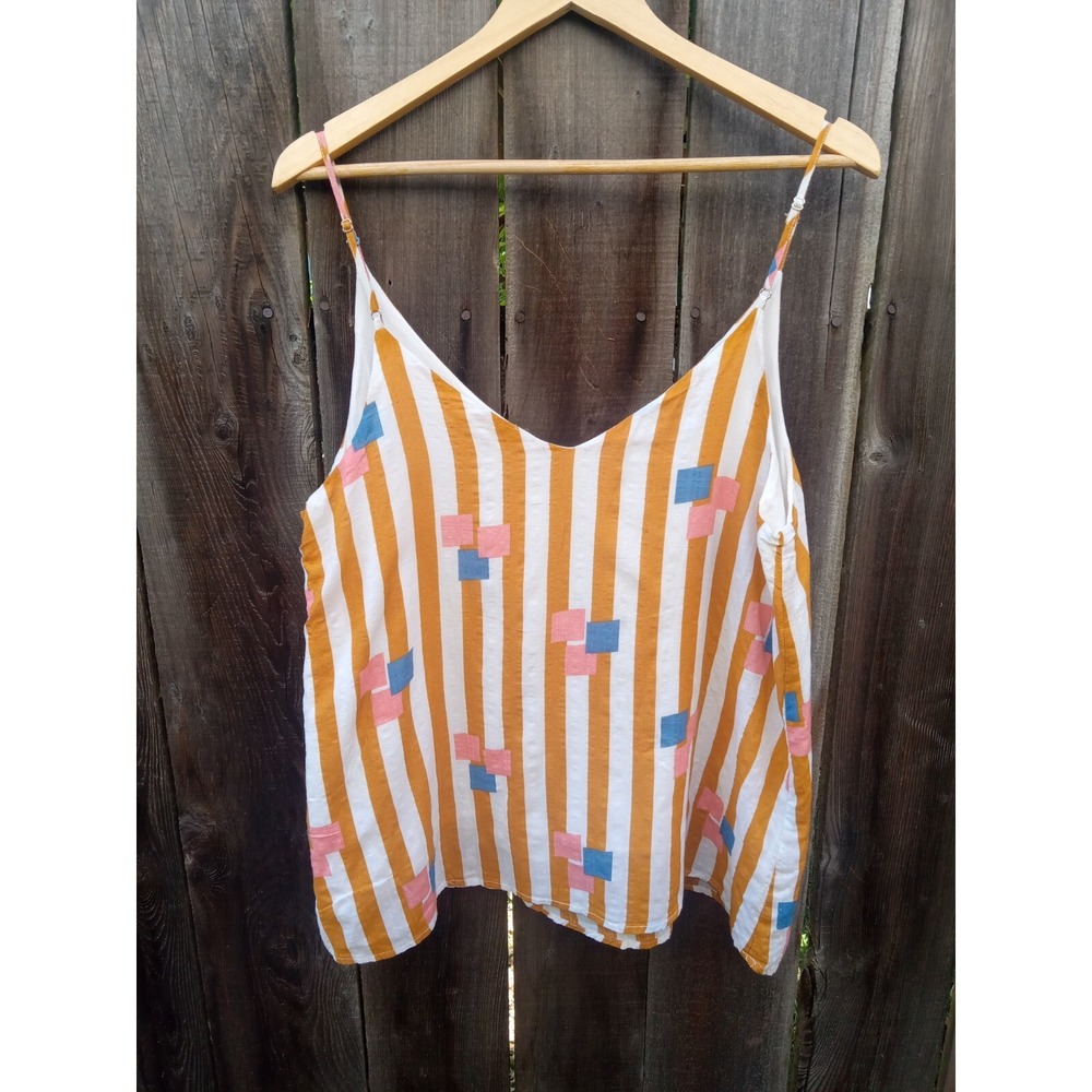 Entro Patterned Tank Top Women's Large - Picture 2 of 6